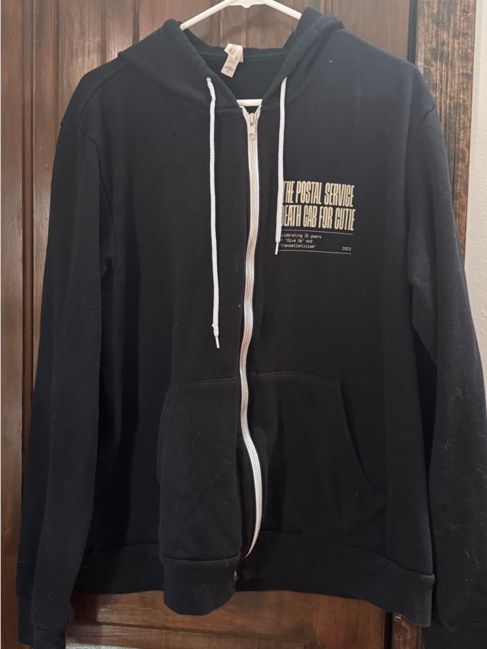 Death Cab for Cutie/Postal Service 20th anniversary tour zip up hoodie